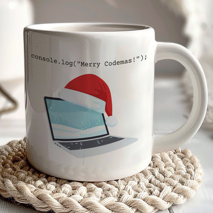 Merry Codemas Holiday Mug for Programmers and Developers