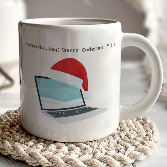 Merry Codemas Holiday Mug for Programmers and Developers
